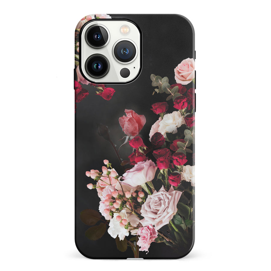 iPhone 13 Pro Roses Phone Case in Black