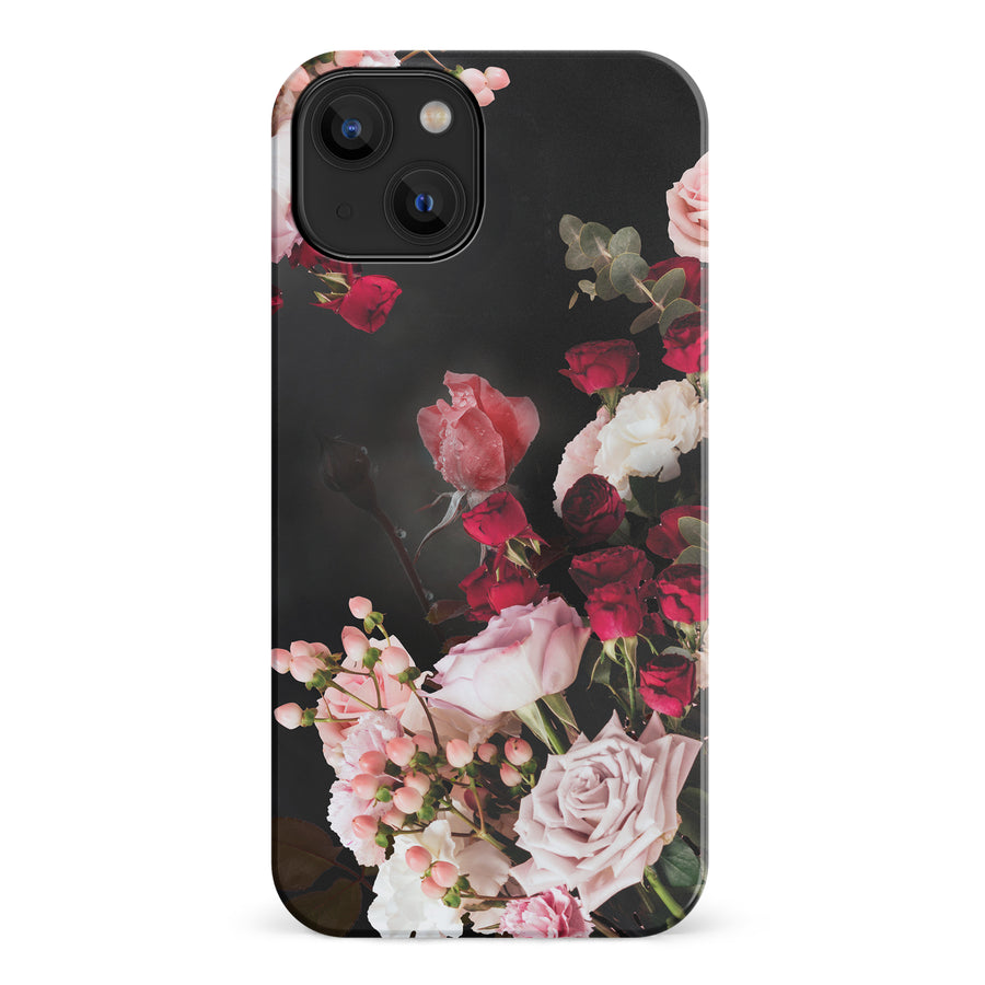 iPhone 14 Roses Phone Case in Black