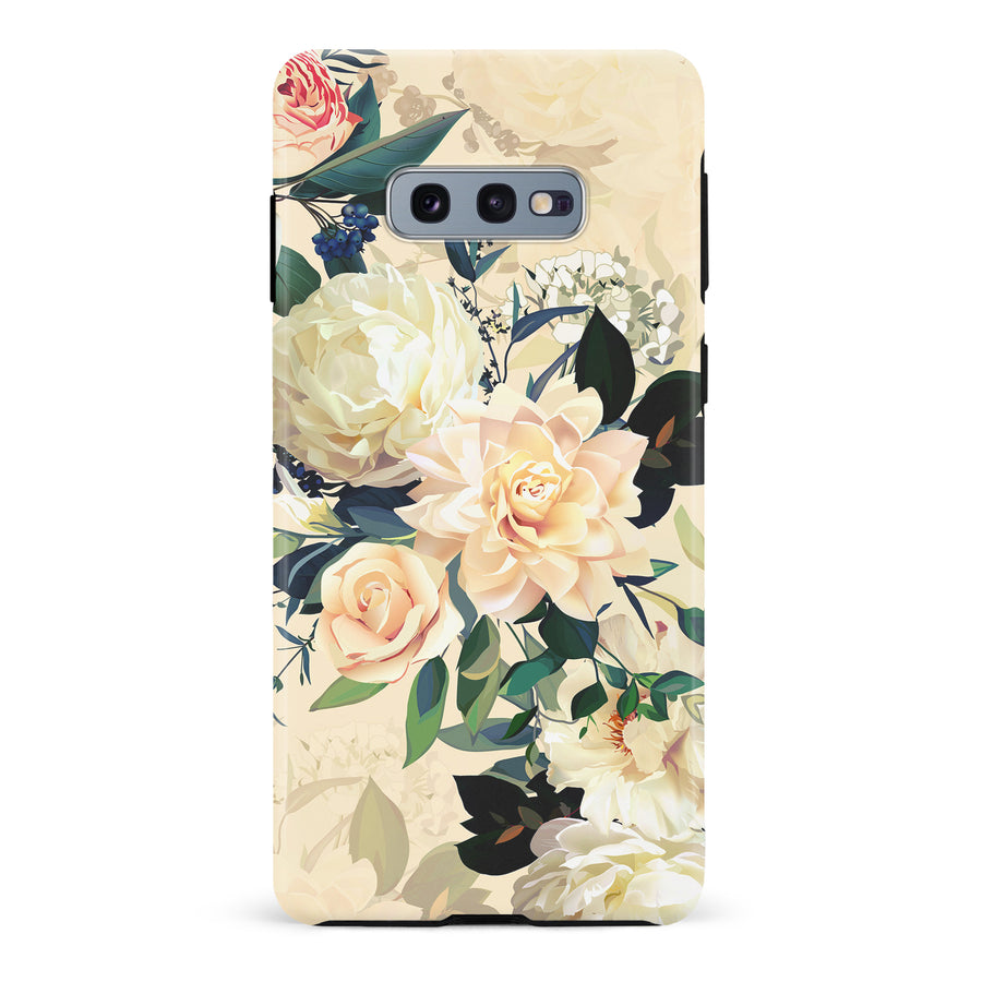 Samsung Galaxy S10e Carnation Phone Case in Yellow