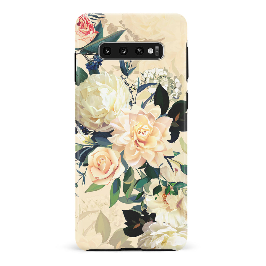 Samsung Galaxy S10 Plus Carnation Phone Case in Yellow