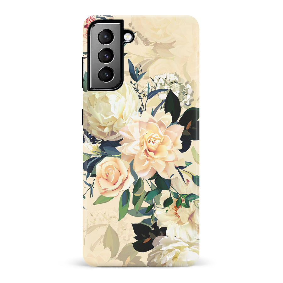 Samsung Galaxy S21 Plus Carnation Phone Case in Yellow