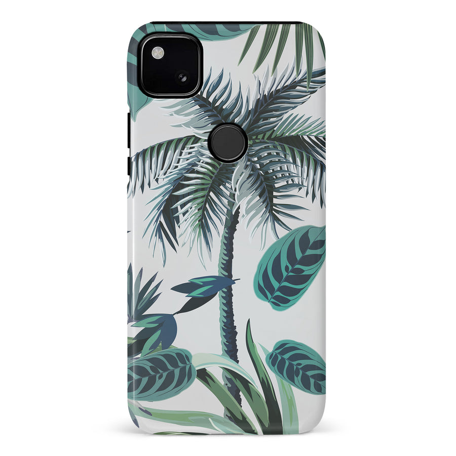 Google Pixel 4A Coconut Tree Phone Case in White