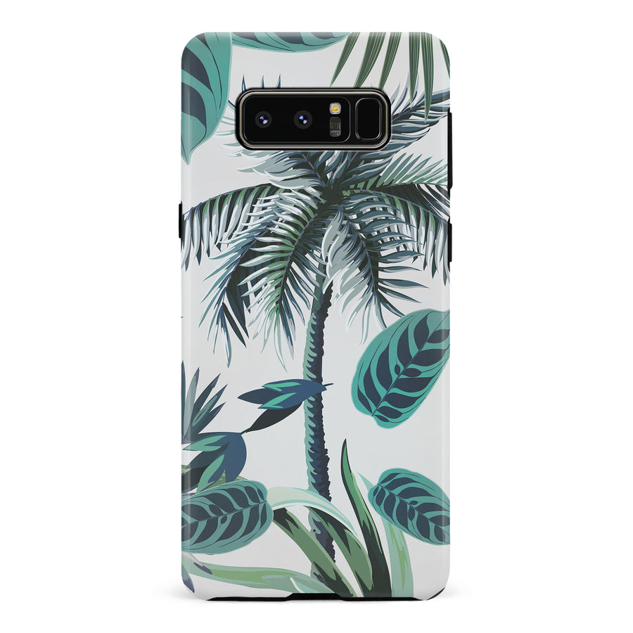 Samsung Galaxy Note 8 Coconut Tree Phone Case in White