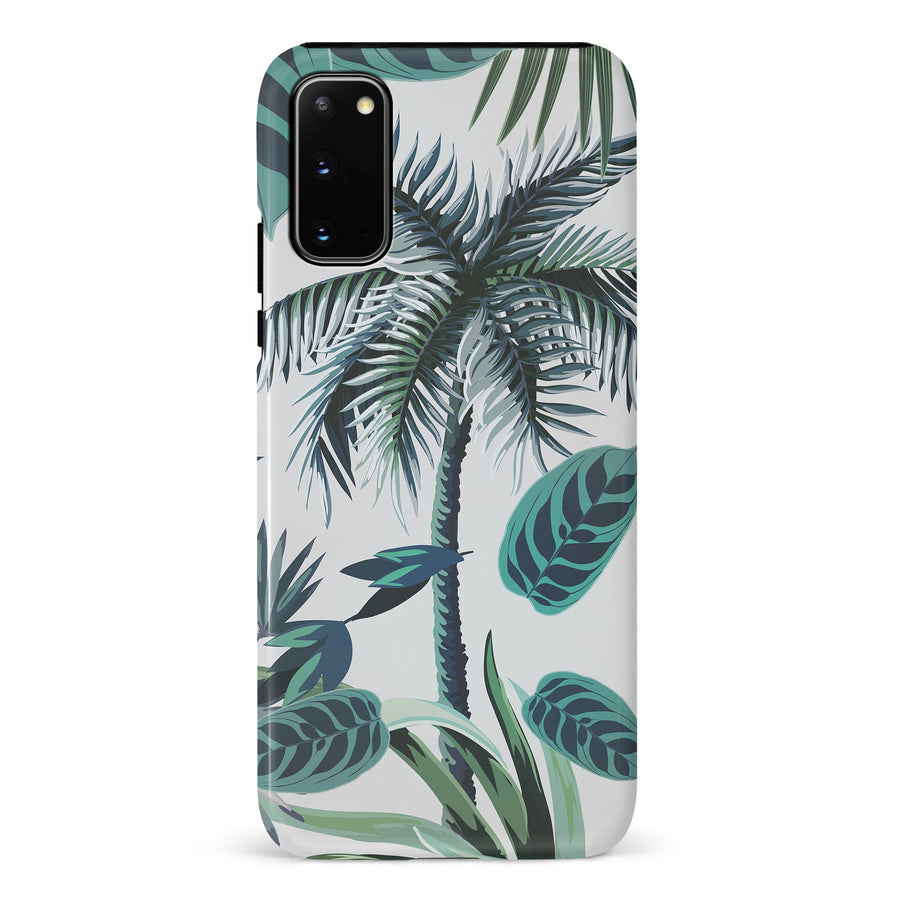 Samsung Galaxy S20 Coconut Tree Phone Case in White