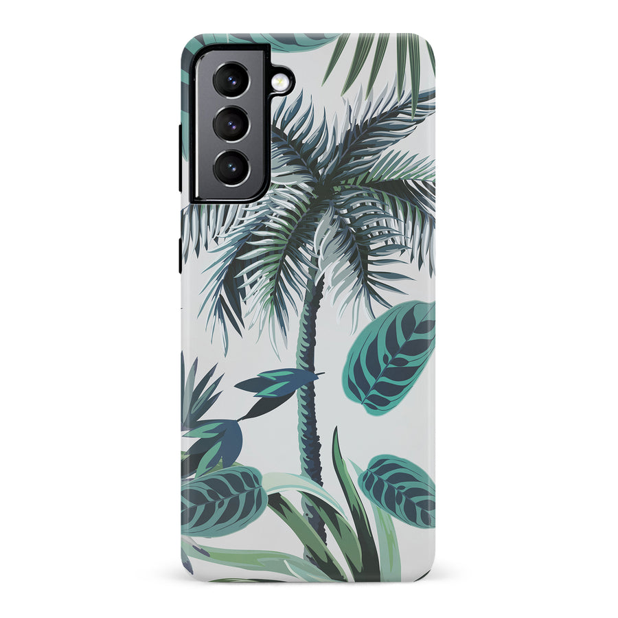 Samsung Galaxy S22 Coconut Tree Phone Case in White