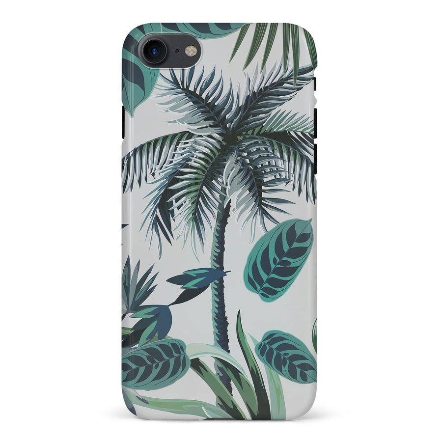 iPhone 7/8/SE Coconut Tree Phone Case in White
