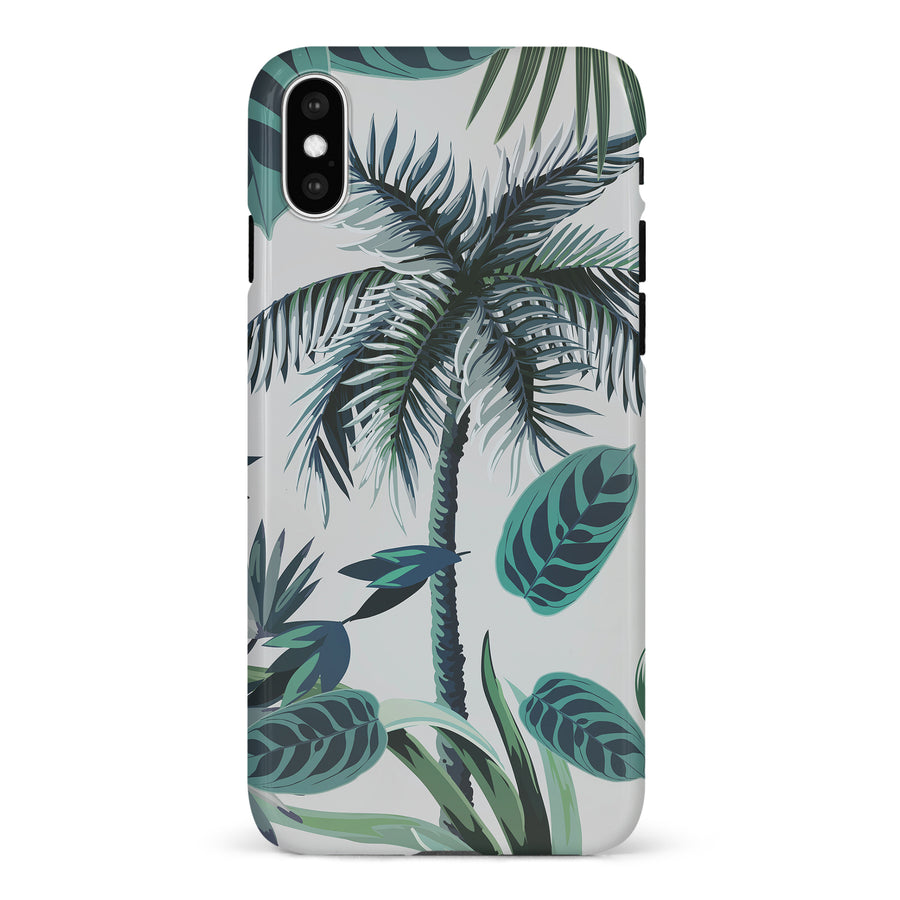 iPhone X/XS Coconut Tree Phone Case in White