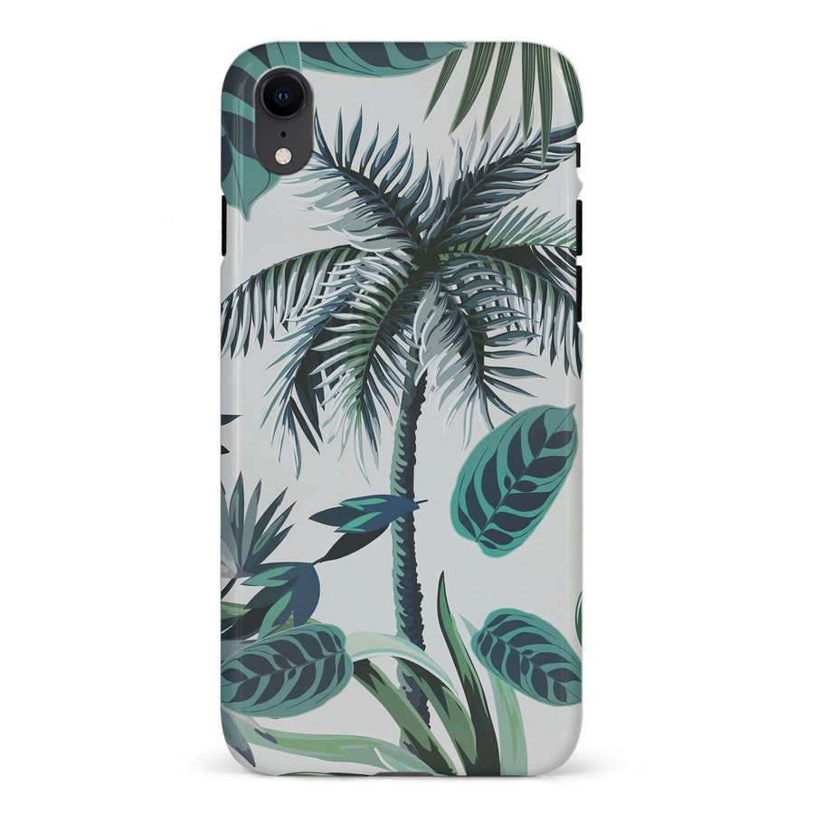 iPhone XR Coconut Tree Phone Case in White