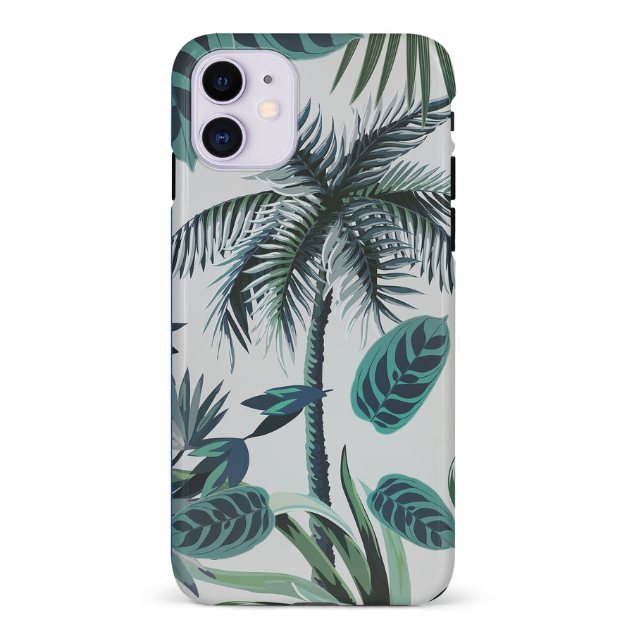 iPhone 11 Coconut Tree Phone Case in White