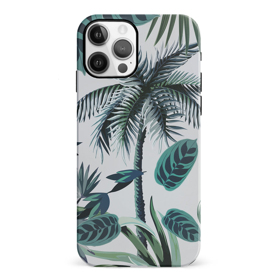 iPhone 12 Coconut Tree Phone Case in White