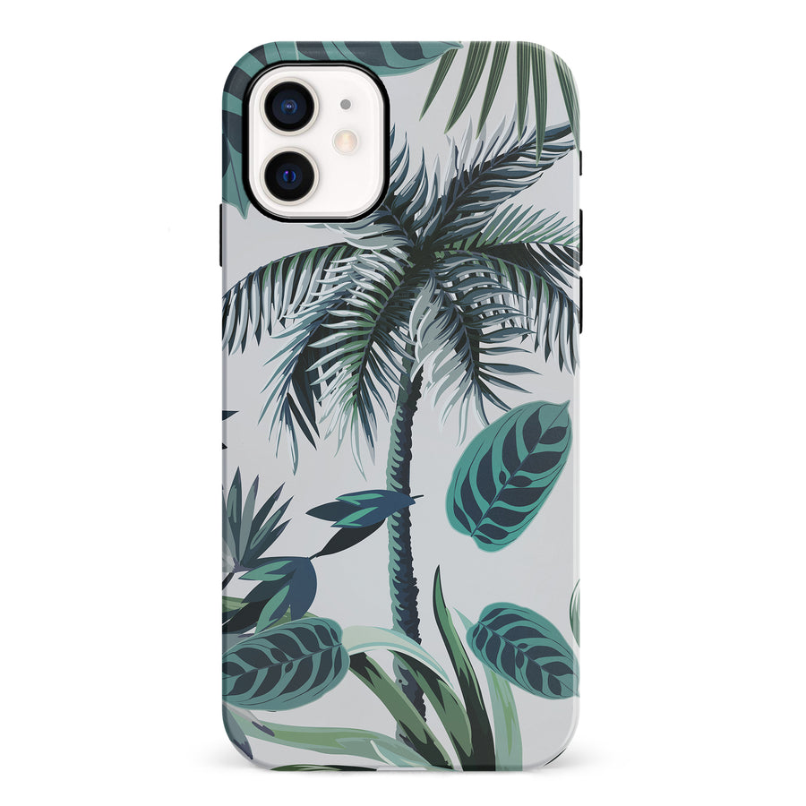 iPhone 12 Mini Coconut Tree Phone Case in White