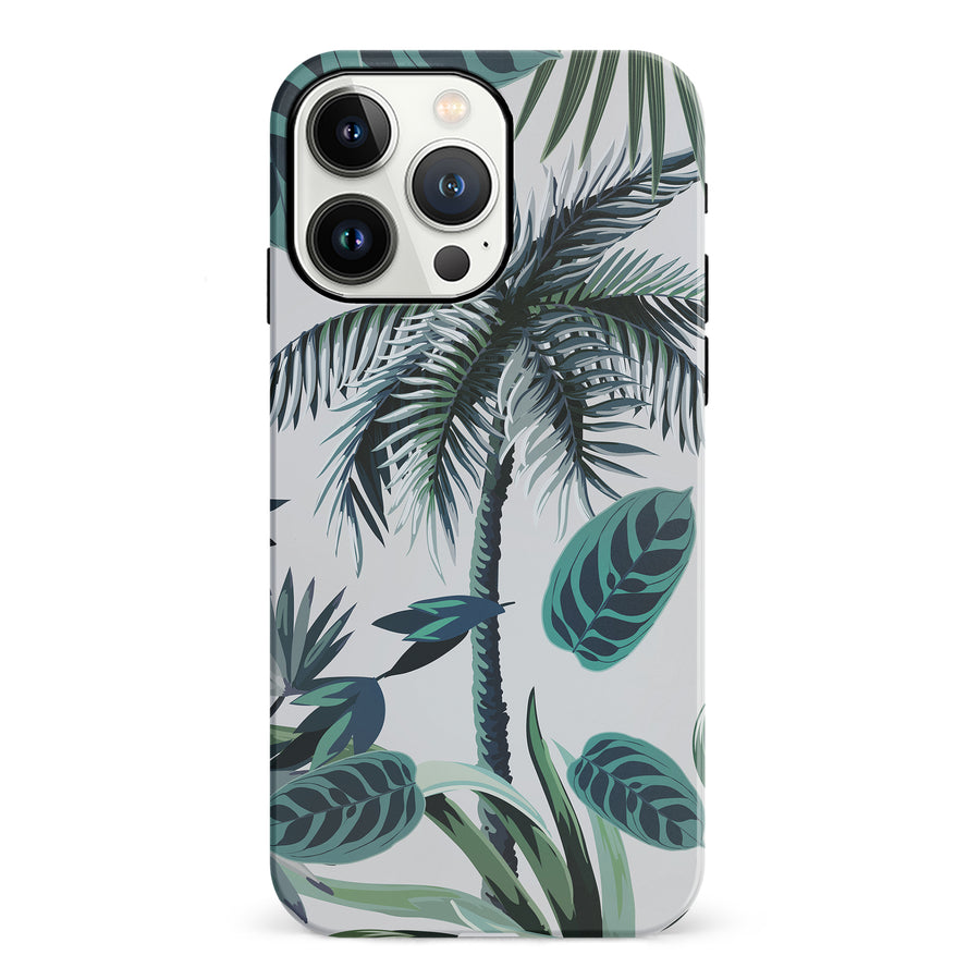 iPhone 13 Pro Coconut Tree Phone Case in White