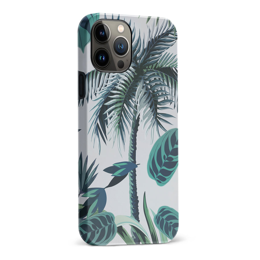 iPhone 13 Pro Max Coconut Tree Phone Case in White