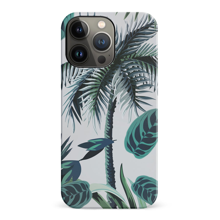 iPhone 14 Pro Coconut Tree Phone Case in White