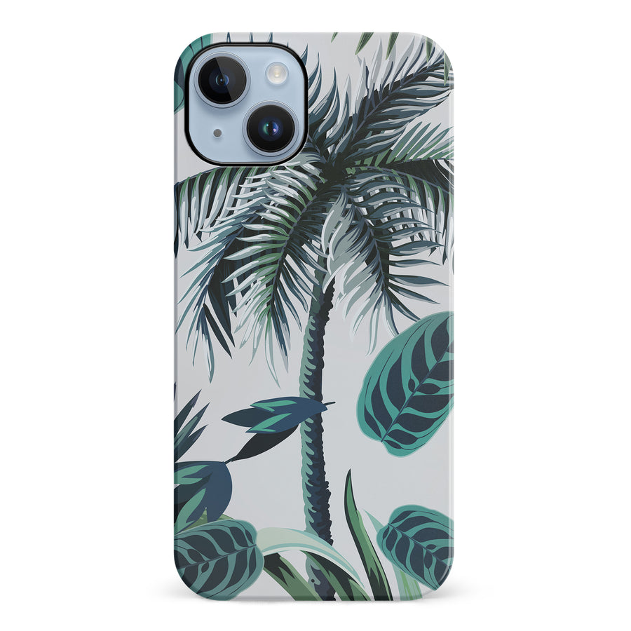 iPhone 14 Plus Coconut Tree Phone Case in White