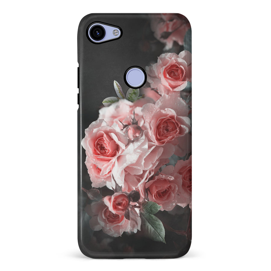 Google Pixel 3A XL Bouquet of Roses Phone Case in Black