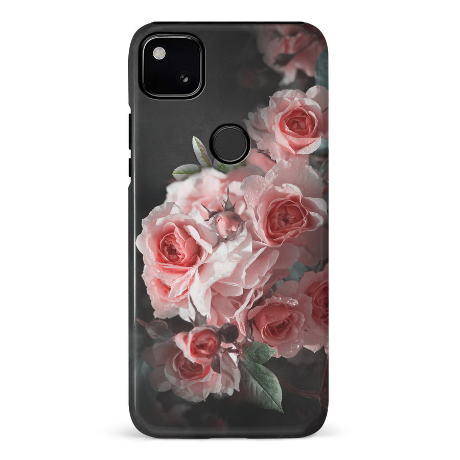 Google Pixel 4A Bouquet of Roses Phone Case in Black