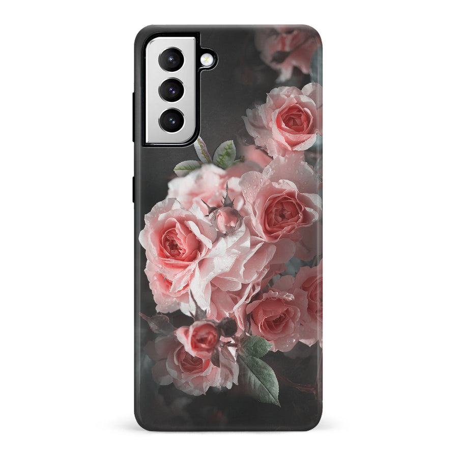 Samsung Galaxy S21 Bouquet of Roses Phone Case in Black
