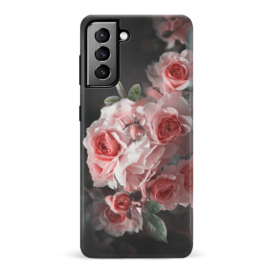 Samsung Galaxy S21 Plus Bouquet of Roses Phone Case in Black