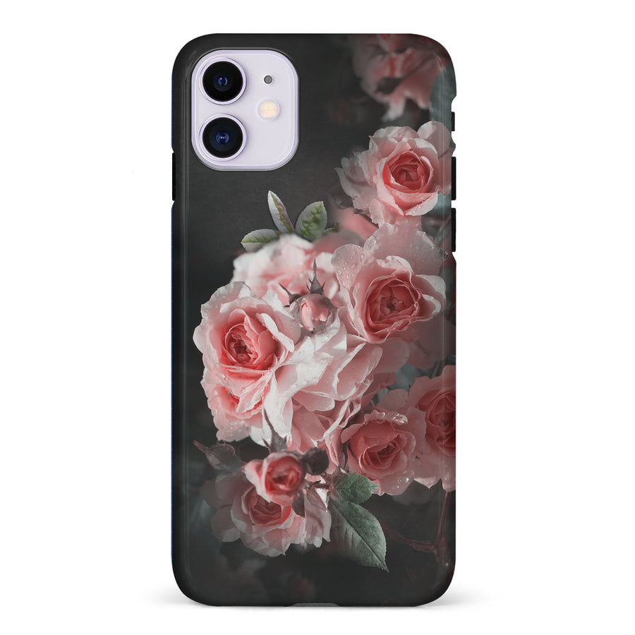 iPhone 11 Bouquet of Roses Phone Case in Black