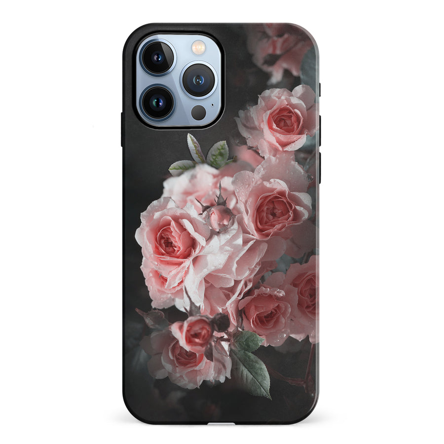 iPhone 12 Pro Bouquet of Roses Phone Case in Black