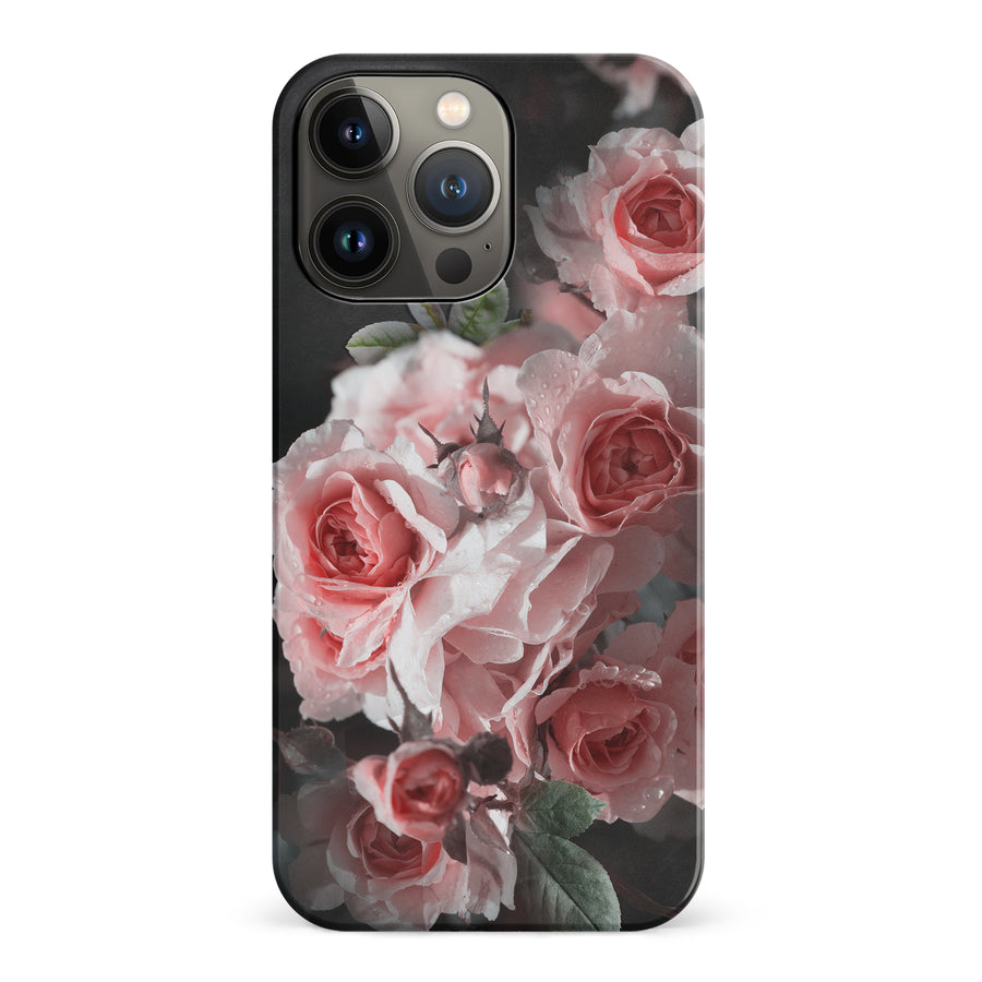 iPhone 14 Pro Bouquet of Roses Phone Case in Black