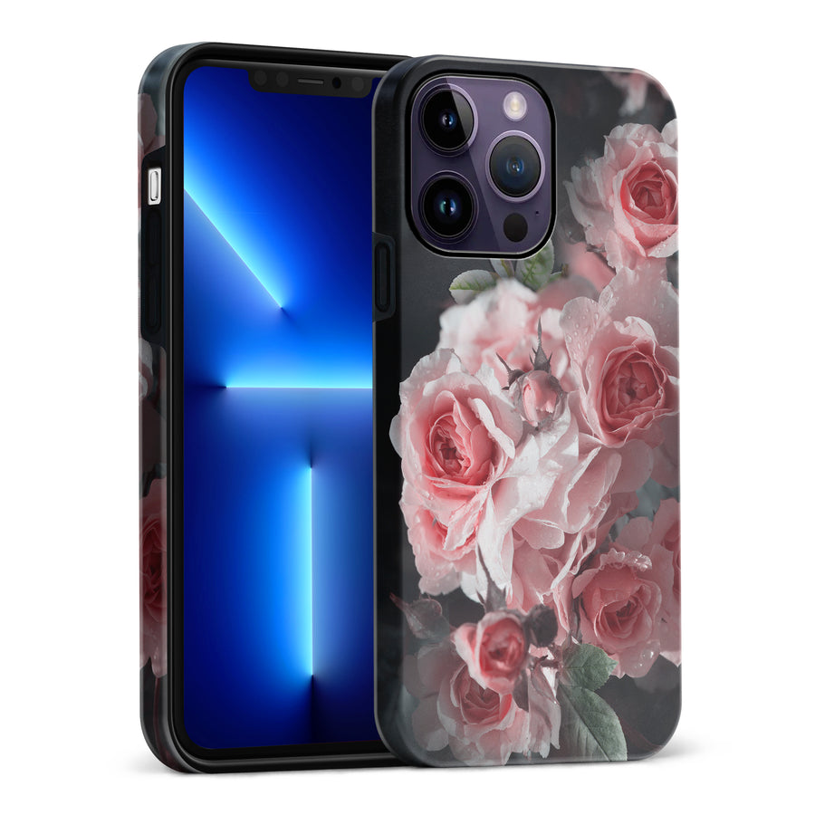 iPhone 14 Pro Max Bouquet of Roses Phone Case in Black