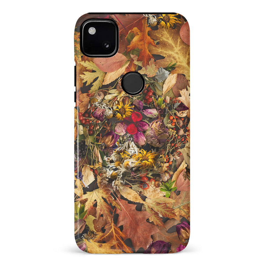 Google Pixel 4A Dried Flowers Phone Case in Yellow