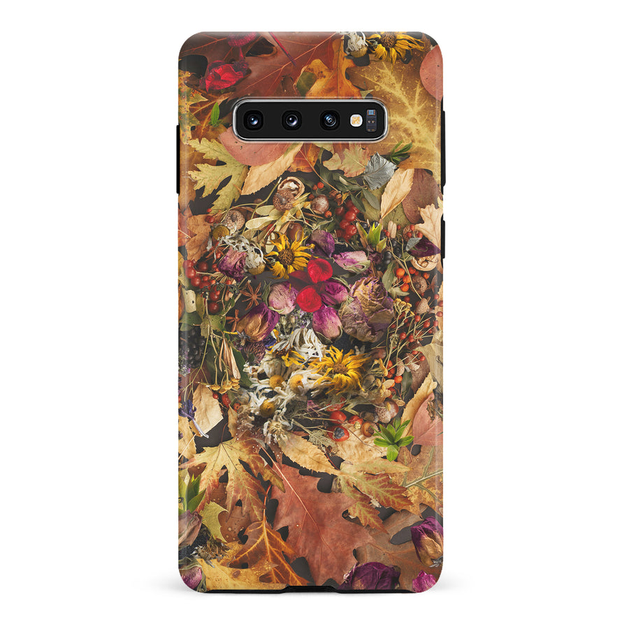 Samsung Galaxy S10 Dried Flowers Phone Case in Yellow