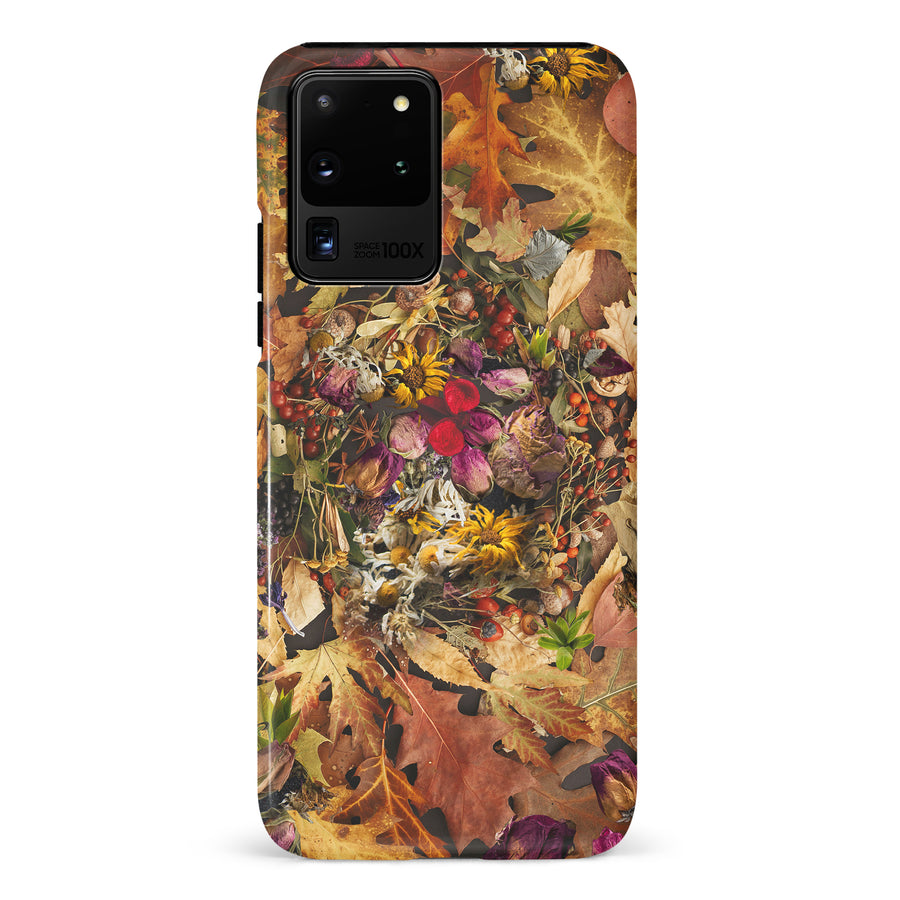 Samsung Galaxy S20 Ultra Dried Flowers Phone Case in Yellow