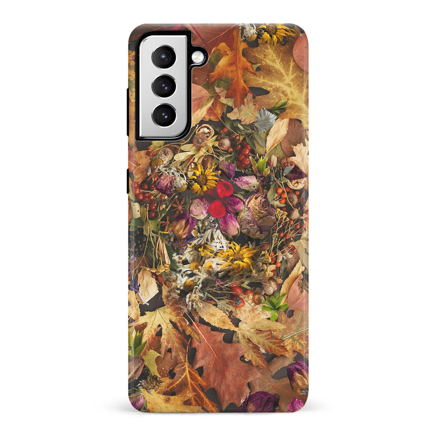 Samsung Galaxy S21 Dried Flowers Phone Case in Yellow