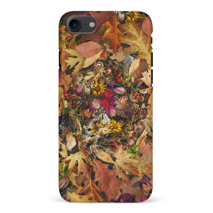iPhone 7/8/SE Dried Flowers Phone Case in Yellow