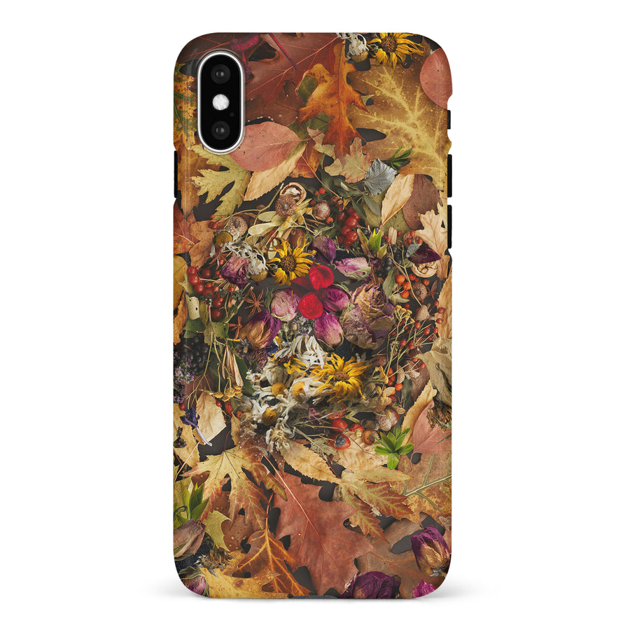 iPhone X/XS Dried Flowers Phone Case in Yellow