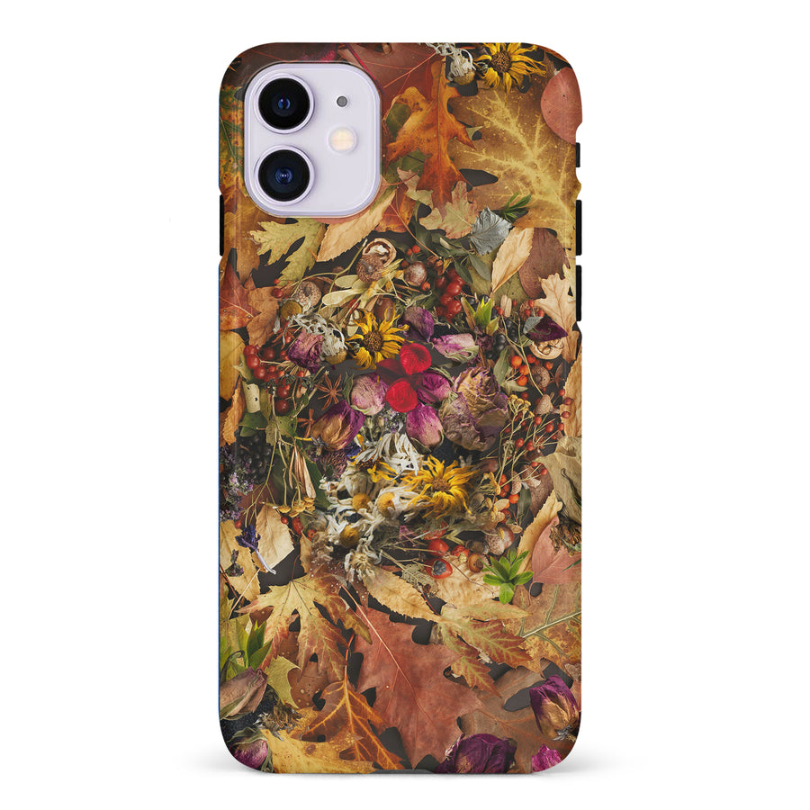 iPhone 11 Dried Flowers Phone Case in Yellow