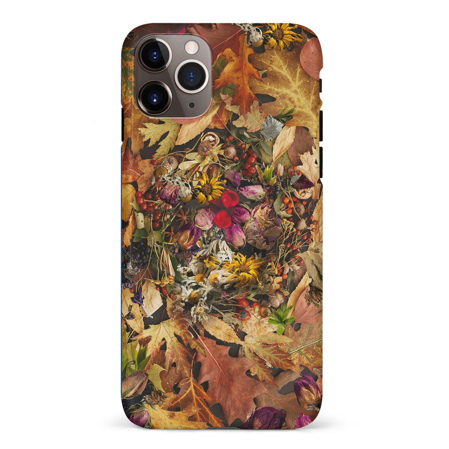 iPhone 11 Pro Max Dried Flowers Phone Case in Yellow