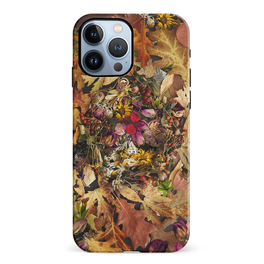 iPhone 12 Pro Dried Flowers Phone Case in Yellow