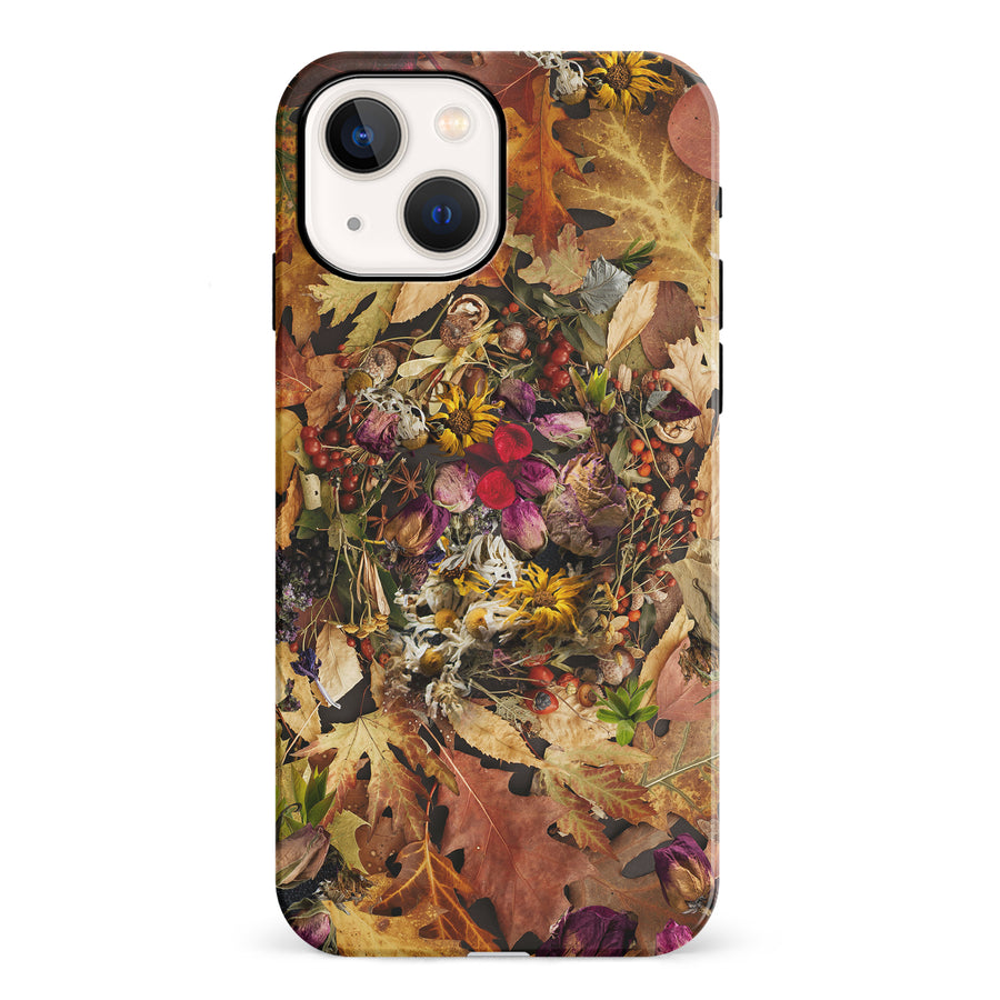 iPhone 13 Dried Flowers Phone Case in Yellow
