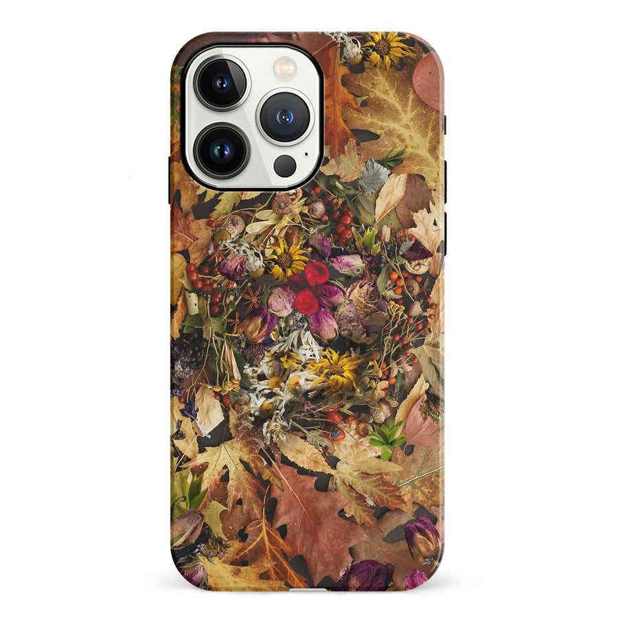 iPhone 13 Pro Dried Flowers Phone Case in Yellow