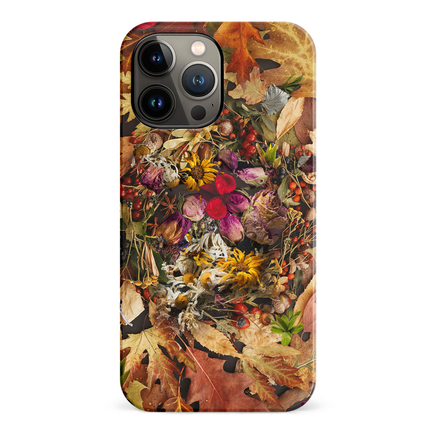 iPhone 13 Pro Max Dried Flowers Phone Case in Yellow