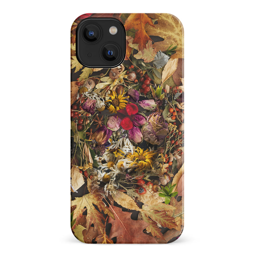 iPhone 14 Dried Flowers Phone Case in Yellow