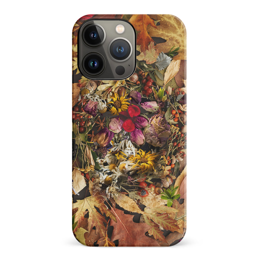 iPhone 14 Pro Dried Flowers Phone Case in Yellow