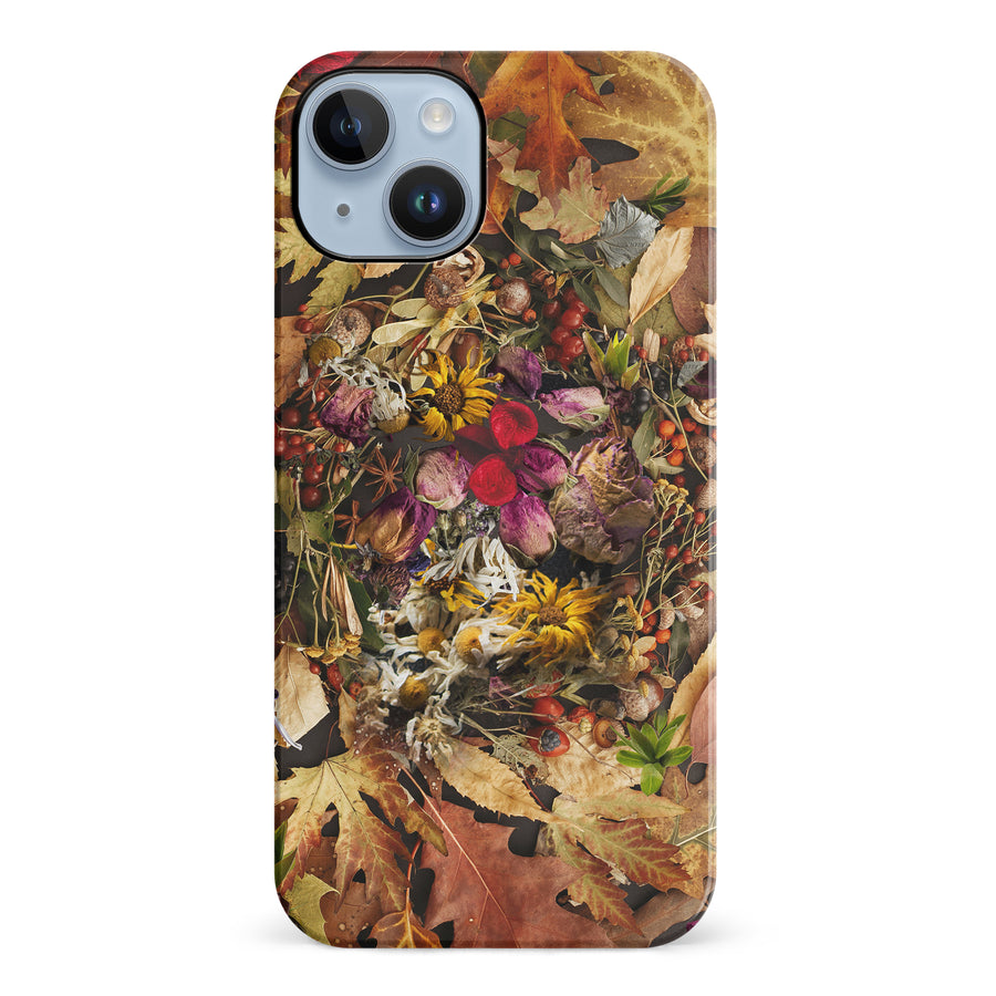 iPhone 14 Plus Dried Flowers Phone Case in Yellow