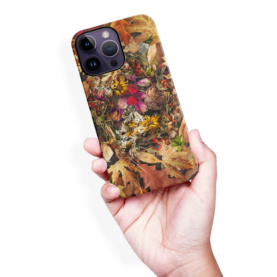 iPhone 14 Pro Max Dried Flowers Phone Case in Yellow