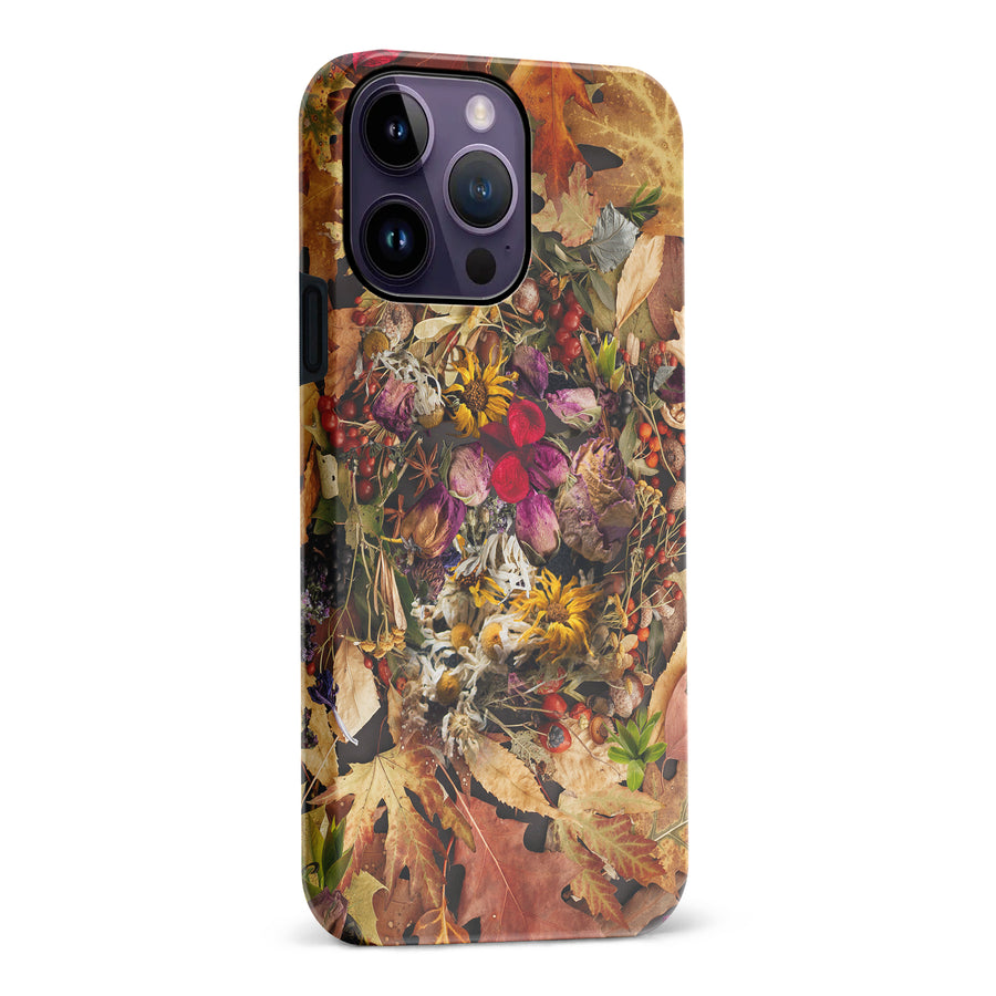iPhone 14 Pro Max Dried Flowers Phone Case in Yellow
