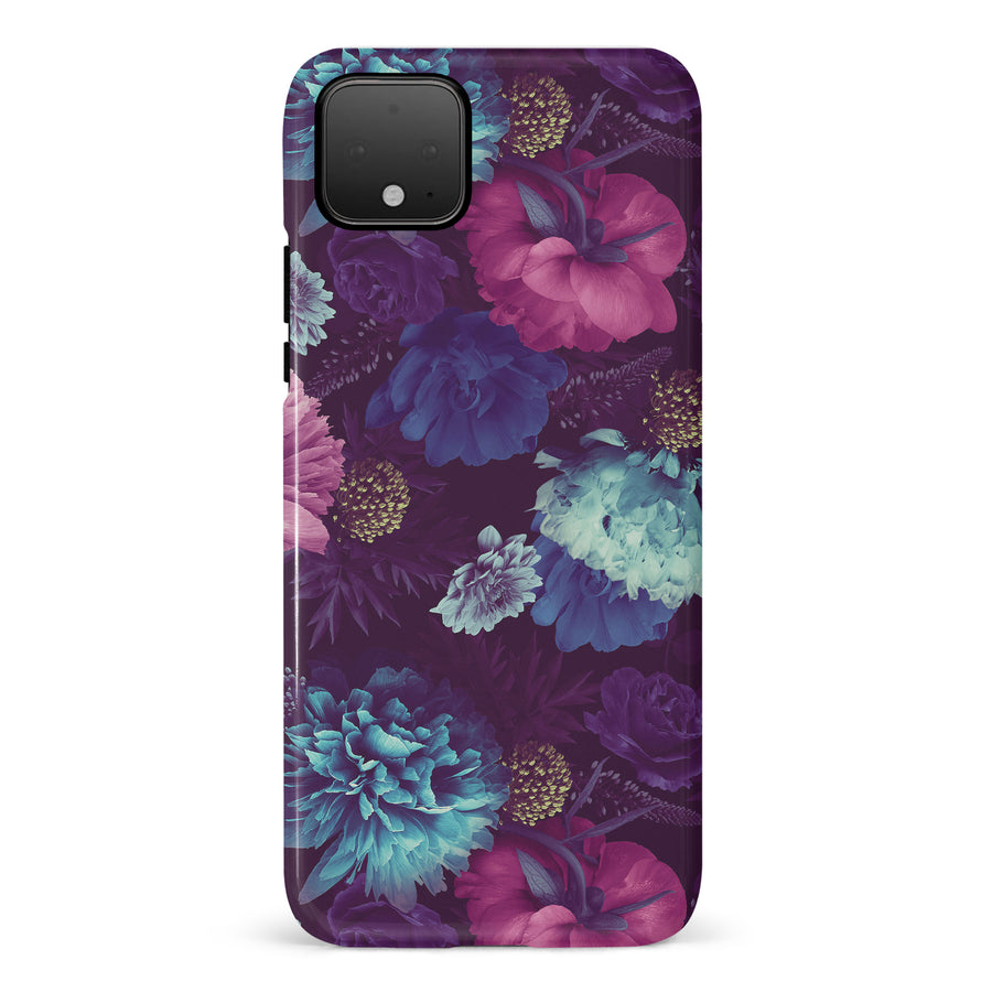 Google Pixel 4 Flower Garden Phone Case in Purple