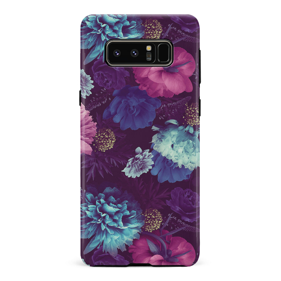 Samsung Galaxy Note 8 Flower Garden Phone Case in Purple