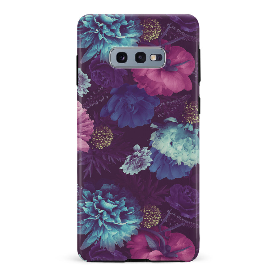 Samsung Galaxy S10e Flower Garden Phone Case in Purple