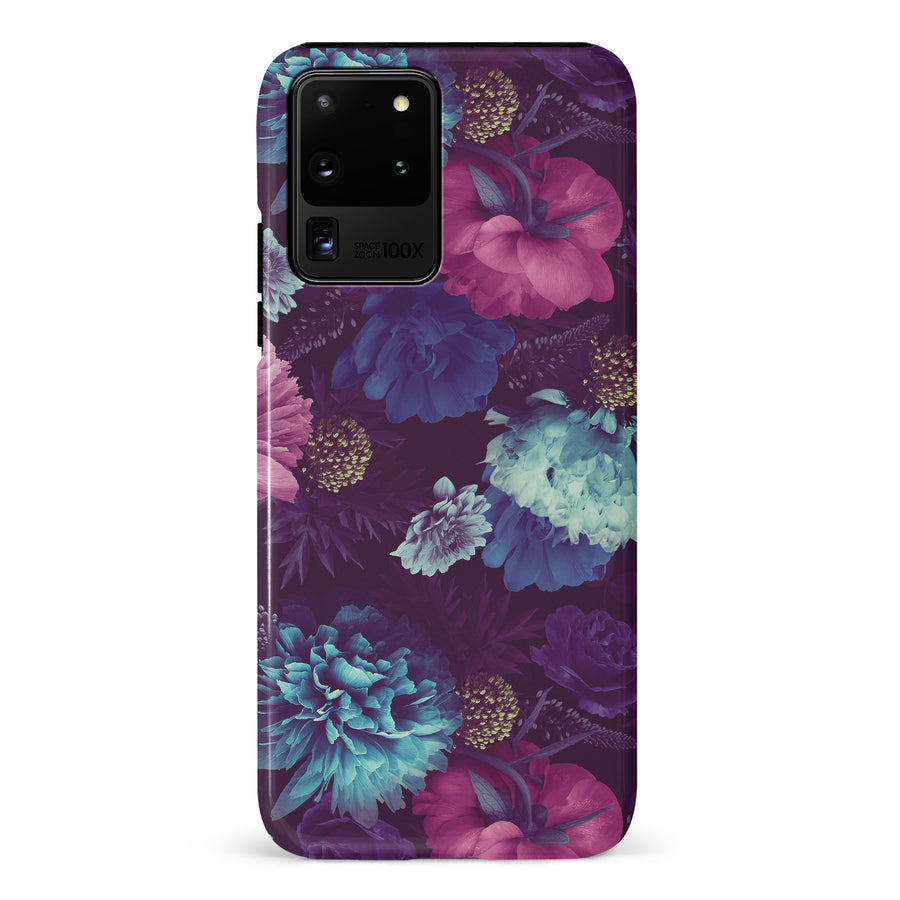 Samsung Galaxy S20 Ultra Flower Garden Phone Case in Purple