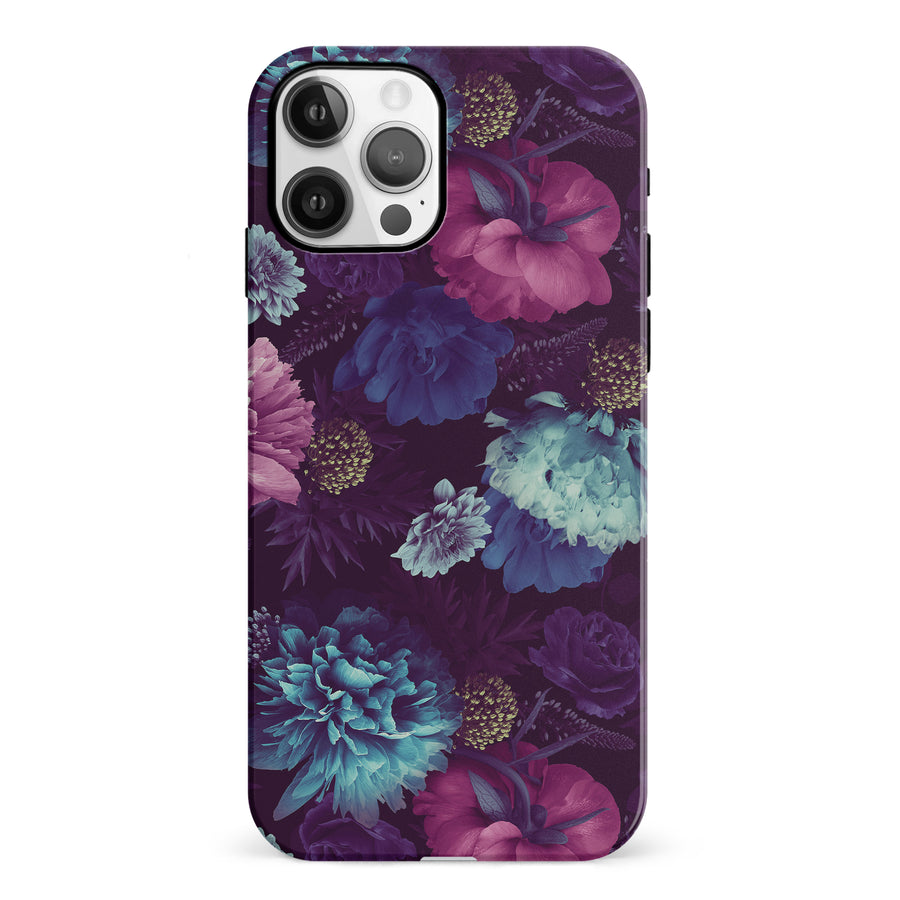 iPhone 12 Flower Garden Phone Case in Purple