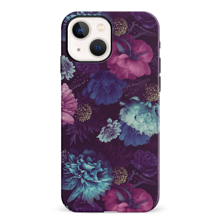 iPhone 13 Mini Flower Garden Phone Case in Purple